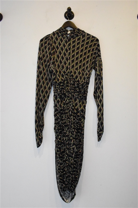 Geometric Preen Jersey Dress, size M