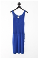 Primary Blue Chanel Sheath Dress, size 8