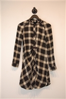 Black Check Derek Lam - 10 Crosby Shirt Dress, size 2