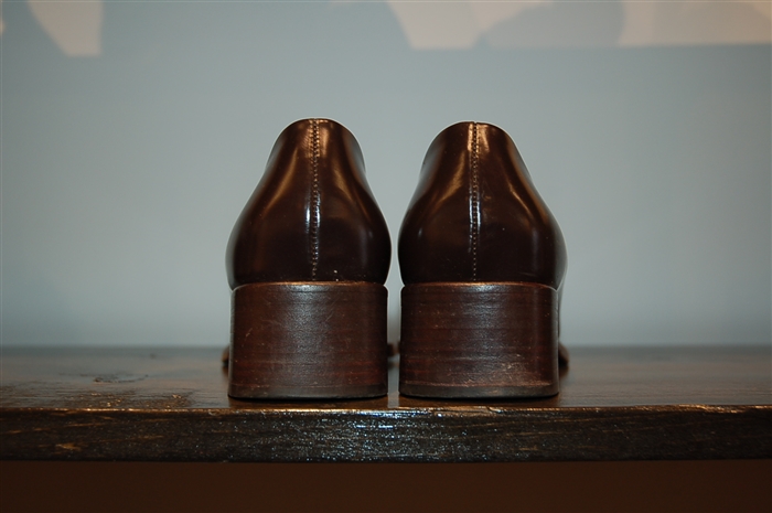 Dark Leather Prada Loafer, size 9