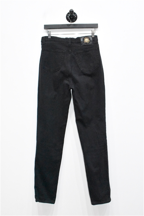 Faded Black Versace Jeans Couture Slim-leg Jean, size 33