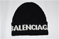 Black Balenciaga Beanie, size O/S