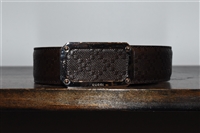 Dark Leather Gucci Belt, size XL