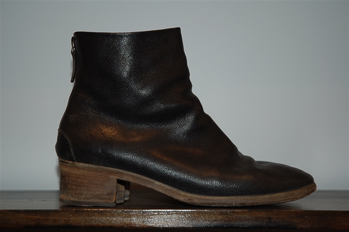 Black Leather Marsell Boots, size 9.5