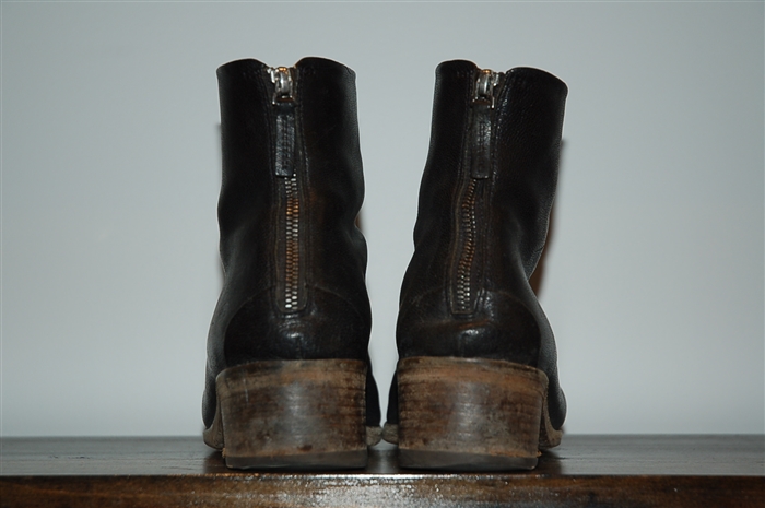 Black Leather Marsell Boots, size 9.5