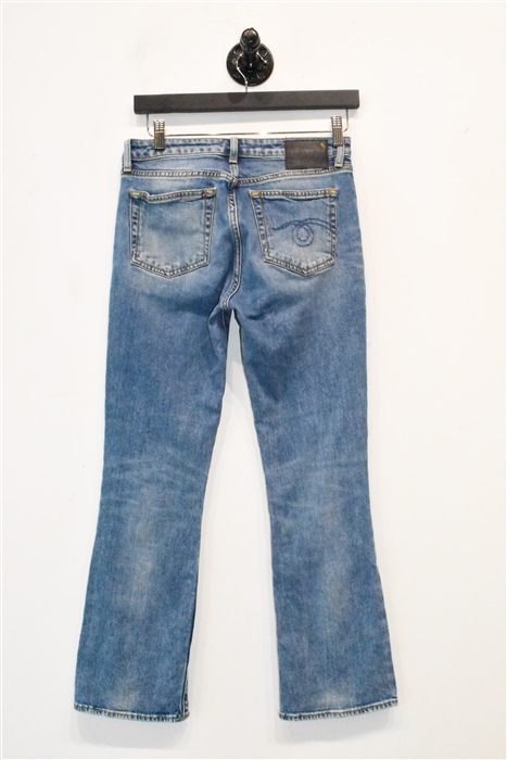 Faded Denim R13 Boot-Cut Jean, size 25