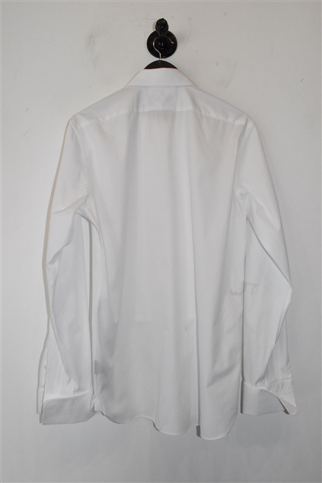 Crisp White Tom Ford Button Shirt, size L