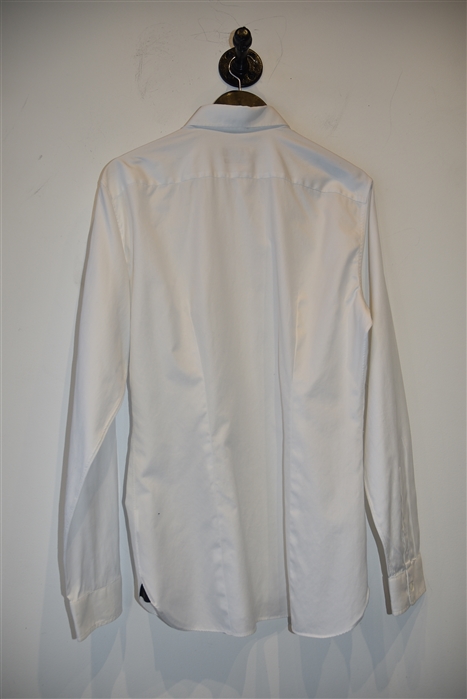 Bright White Z Zegna Button Shirt, size M