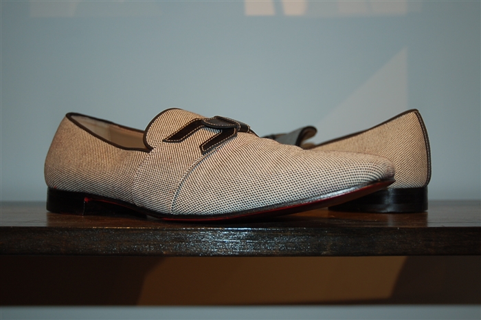 Black & Off-White Christian Louboutin Loafer, size 11