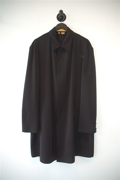 Basic Black Donna Karan Overcoat, size L