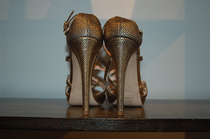 Gold Miu Miu Sandal, size 8