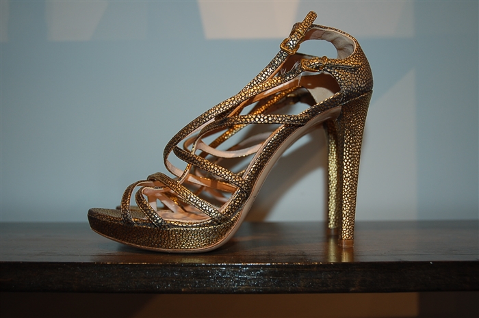 Gold Miu Miu Sandal, size 8