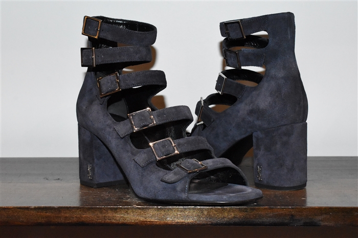 Navy Saint Laurent Sandal, size 8