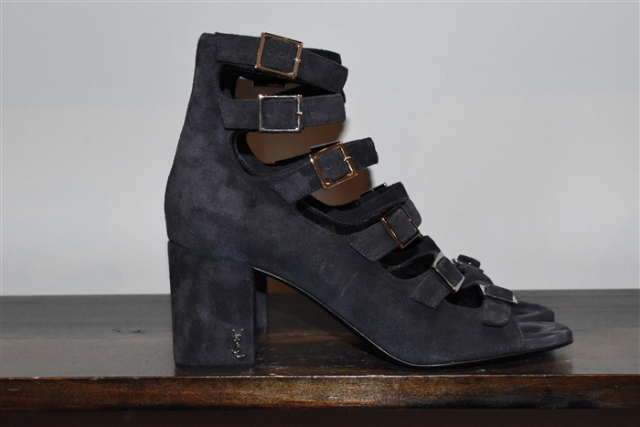 Navy Saint Laurent Sandal, size 8