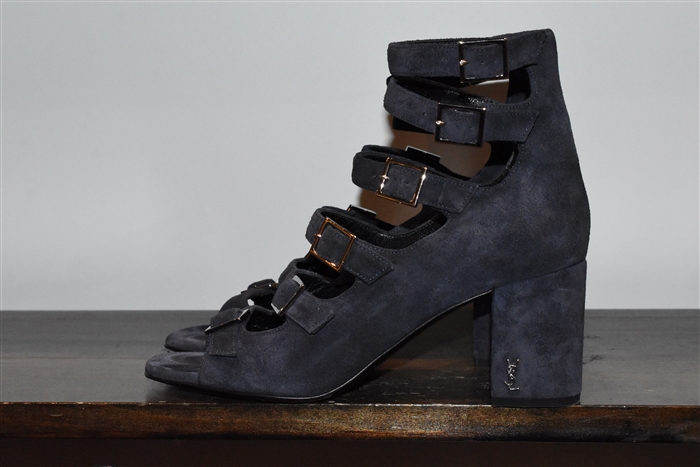 Navy Saint Laurent Sandal, size 8