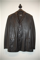 Black Leather Joop! Leather Jacket, size L