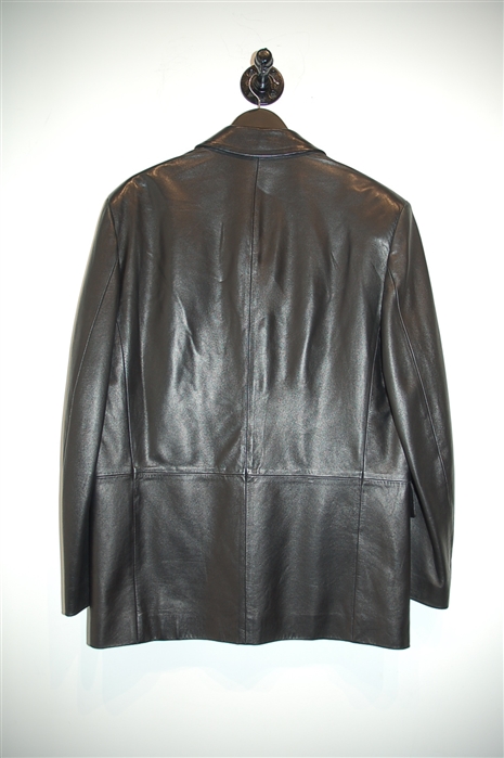 Black Leather Joop! Leather Jacket, size L
