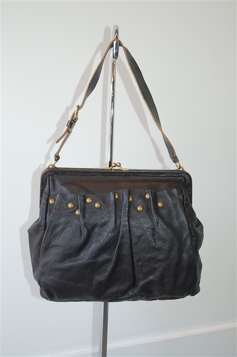 Black Leather Miu Miu Handbag, size M