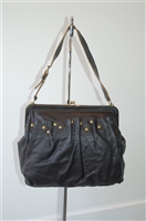 Black Leather Miu Miu Handbag, size M
