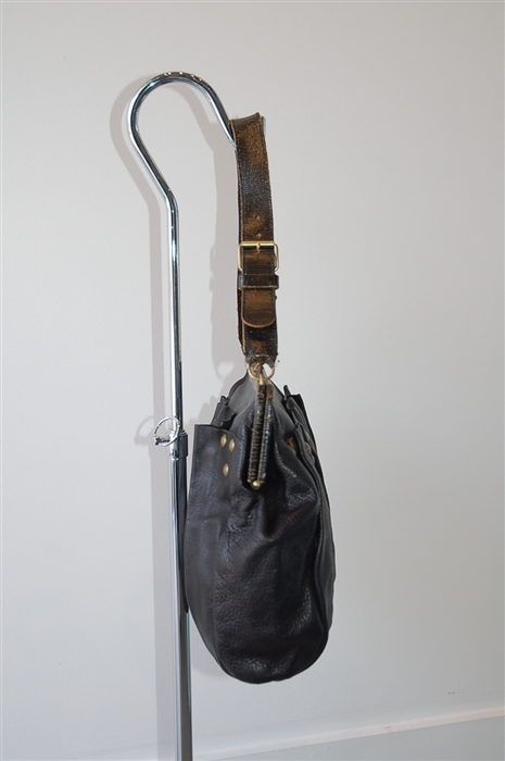 Black Leather Miu Miu Handbag, size M