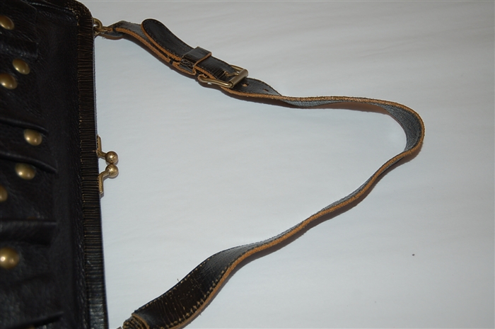 Black Leather Miu Miu Handbag, size M