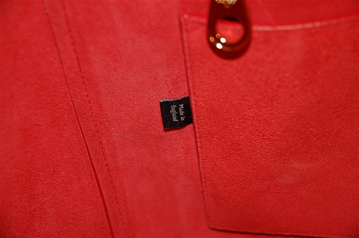 Bright Red Mulberry Tote, size L