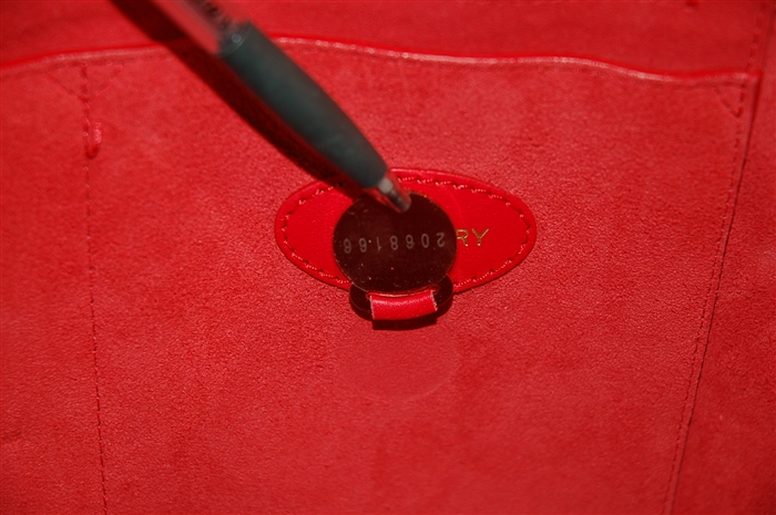 Bright Red Mulberry Tote, size L