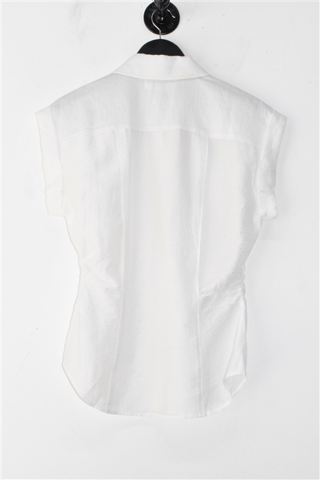 Bright White Frame Cap-Sleeve, size S