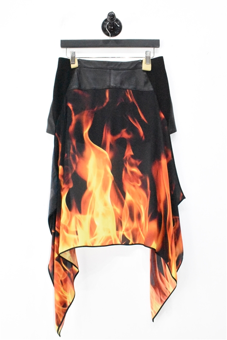 Black Leather Gareth Pugh Leather Shorts, size 6