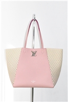 Pink & Cream Louis Vuitton Tote, size L