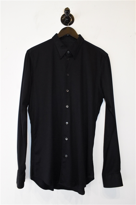 French Navy Giorgio Armani Button Shirt, size L