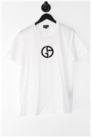 Bright White Giorgio Armani T-Shirt, size L