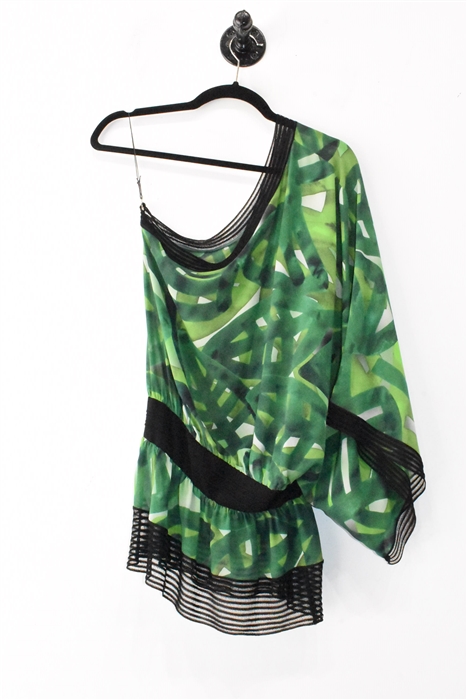 Geometric Escada One-Sleeve Top, size 6