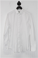 Bright White Berluti Button Shirt, size L