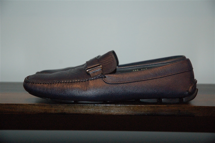 Navy Prada Loafer, size 10.5