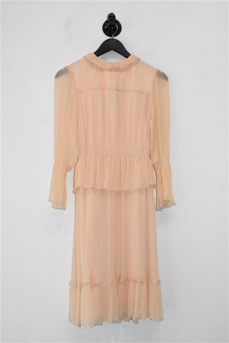 Pale Peach See by Chloe Bohemian Dress, size 2