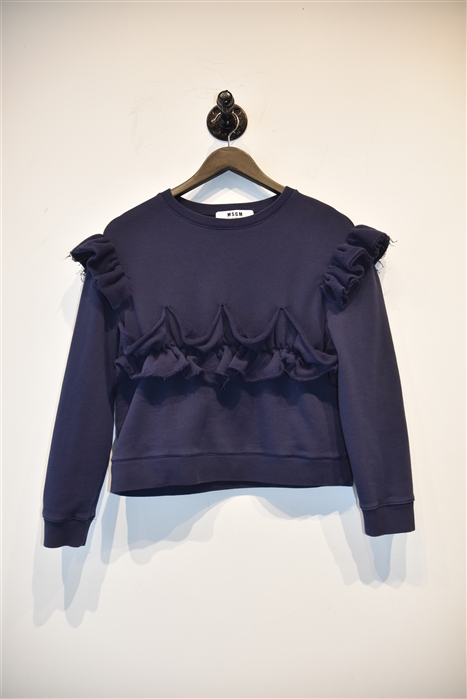 Navy MSGM Sweatshirt, size XS