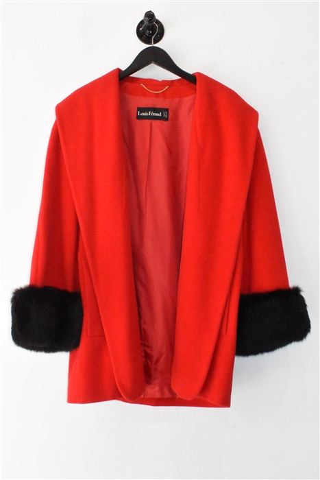 Bright Red Louis Feraud Jacket, size 8