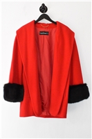 Bright Red Louis Feraud Jacket, size 8
