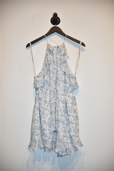 White & Blue Zimmermann Romper, size S