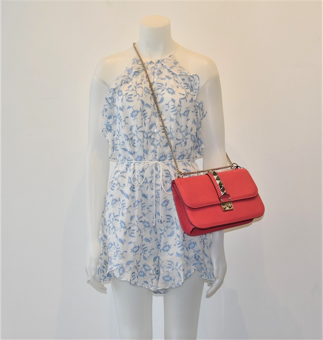 White & Blue Zimmermann Romper, size S