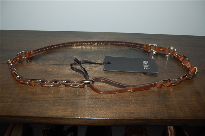 Dark Leather Seventy Belt, size M