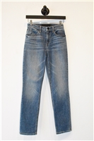Faded Denim Alexander Wang Straight Leg Jean, size 25