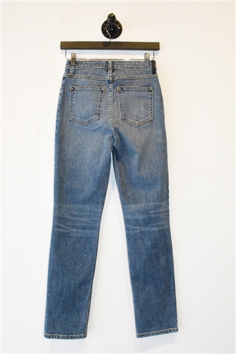 Faded Denim Alexander Wang Straight Leg Jean, size 25