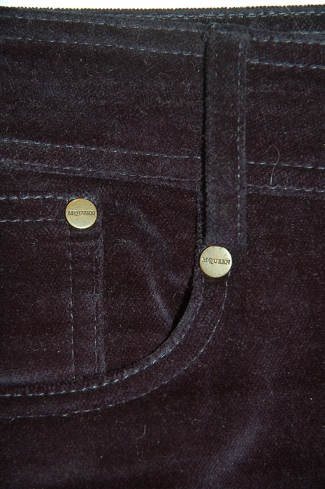 Midnight Blue Alexander McQueen Trousers, size 4