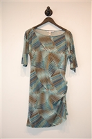 Geometric Diane von Furstenberg Sheath Dress, size 8