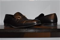 Black Leather Salvatore Ferragamo Loafer, size 10