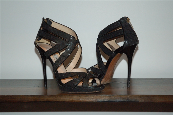 Black Lace Jimmy Choo Sandal, size 8.5