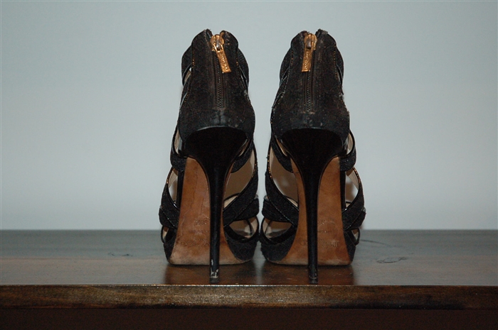 Black Lace Jimmy Choo Sandal, size 8.5