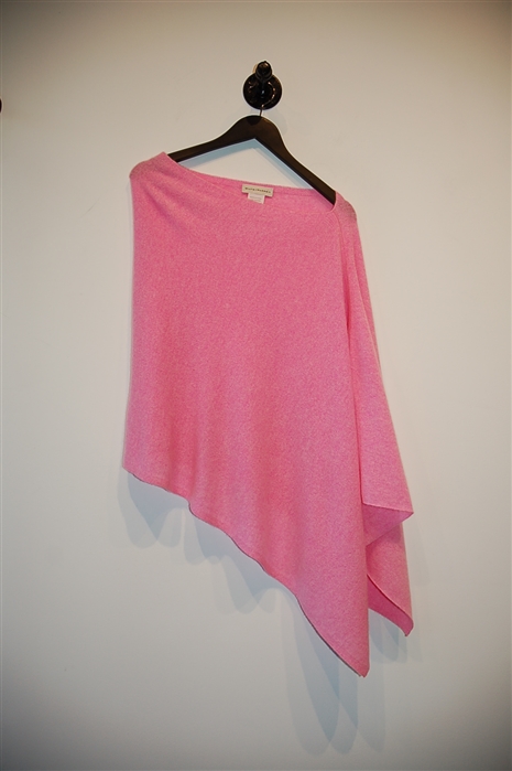 Light Pink White + Warren Poncho, size O/S